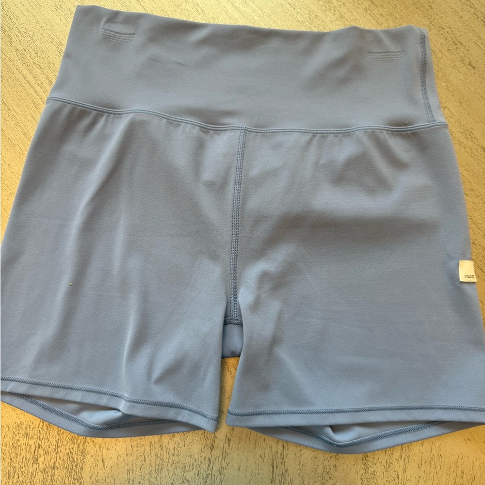 Vuori Women's Light Blue Bike Shorts